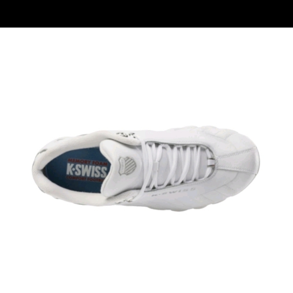 K-Swiss ST329 CMF Men's Sneakers 03426-157-M – White/Silver - Picture 4 of 7